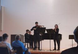 Mathis Hasler und Emilia Wagner, Violine – Tobias Kerl, Klavier