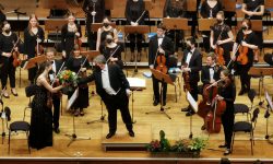 Blumen für die Konzertmeisterin
