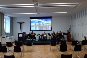 Brockorchester RUBIO bei der Anspielprobe