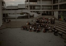 Mitsingkonzert 9.Beethoven im Amphitheater auf dem Unicampus
